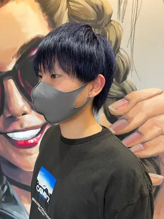 ショート カラー パーマ ヘアアレンジ メンズ キッズ ネイル マツエク・マツパ アイブロウ 久木原 ゆりのヘアスタイル