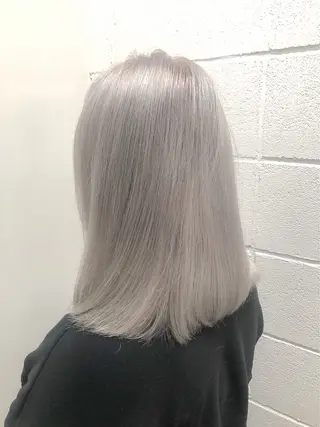 セミロング カラー ブリーチカラーモデル 募集中/ リョウスケのヘアスタイル