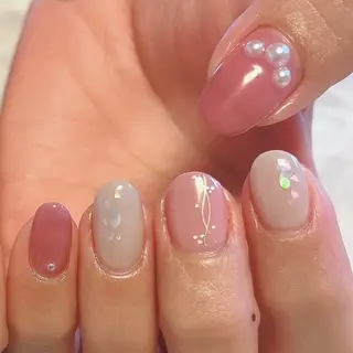 ネイル ❁miju nail 大人上品/自爪育成のネイルデザイン