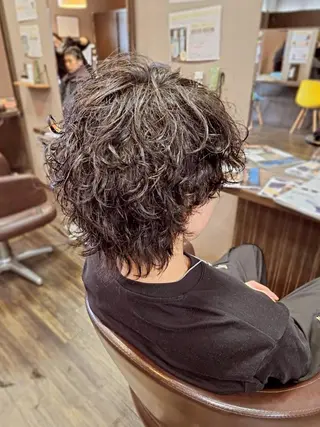 ショート カラー パーマ RAPTURE 宝地店のヘアスタイル