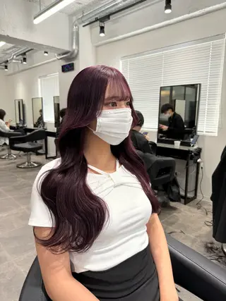 ロング カラー ヘアアレンジ 💗横浜美容室 💗HARUNAのヘアスタイル