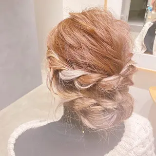 ロング ヘアアレンジ 髪質改善/カラー/ カット/富岡佑麻のヘアスタイル