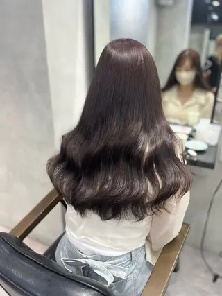 ロング 当日予約OKカット モデル濱川響太のヘアスタイル
