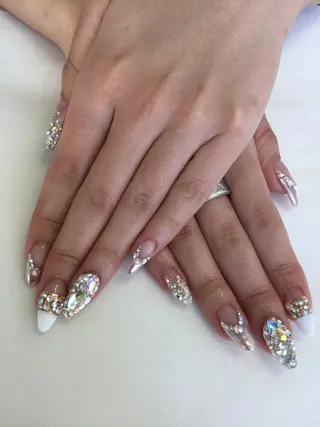 ネイル 💎🐰 saki. m 🐰💎のネイルデザイン