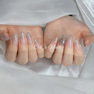 ネイル CeCeGarden ✨️キラキラワンホンのネイルデザイン