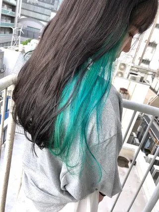 ロング カラー ヘアアレンジ 境 健助のヘアスタイル