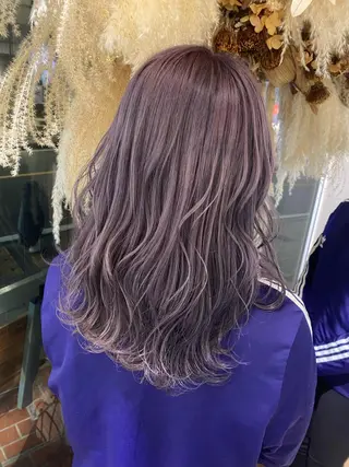 ミディアム 透明感カラー/韓国 ヘア🩶yuri🩵のヘアスタイル