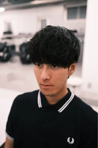 ショート パーマ メンズ メンズショート /梶本秀亮のヘアスタイル