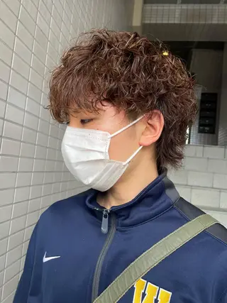 パーマ メンズ 大阪美容師 井上智博のヘアスタイル