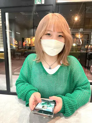 ミディアム カラー 一ノ瀬 暁のヘアスタイル