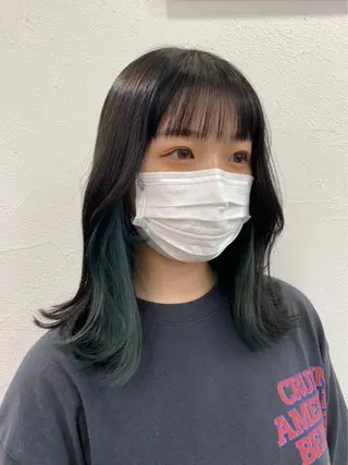 セミロング カラー ブリーチダブルカラー 【koide】のヘアスタイル