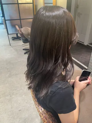 セミロング 透明感カラー/ カット🎀あつこ🎀のヘアスタイル