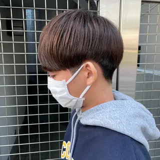ショート メンズ アイブロウ 【メンズ縮毛矯正】 田中秀斗のヘアスタイル