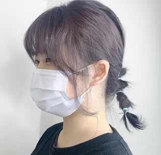 カラー ヘアアレンジ 桃果 momokaのヘアスタイル