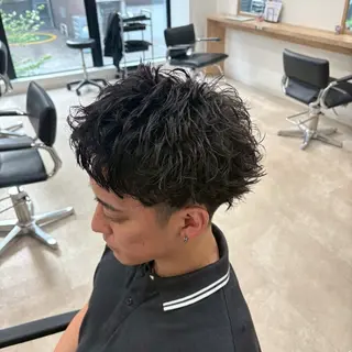 ショート メンズ ♨️毛流れ特化♨️ メンズパーマ/はやとのヘアスタイル