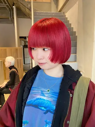ショート レイヤーカット/ ダブルカラーサクライのヘアスタイル