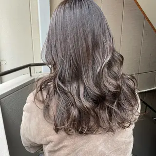 ミディアム カラー パーマ ヘアアレンジ メンズ キッズ ネイル マツエク・マツパ 切りっぱなしヘアボブ ミディアムヘアRYOのヘアスタイル