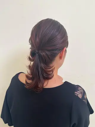 セミロング マンツーマン 縮毛矯正/マユコのヘアスタイル