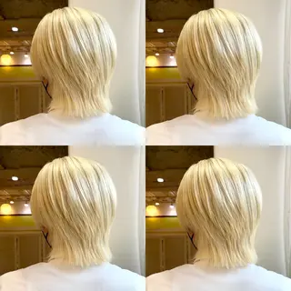 ショート カラー 大人可愛い透明感🌟 小顔・韓国髪🌟野中のヘアスタイル