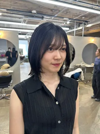 ミディアム mayu ○のヘアスタイル