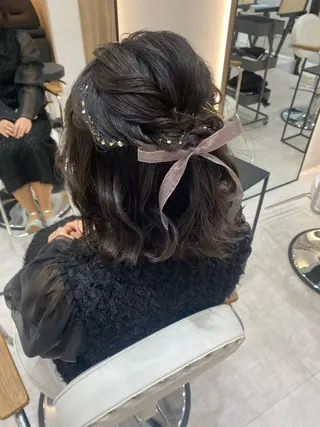 ヘアアレンジ 髪質改善/艶カラー 🎀レイヤーカットのヘアスタイル