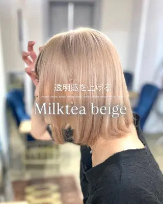 ミディアム cuore/ みく/艶カラーのヘアスタイル