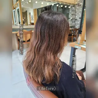 カラー ロング 田中 孝征のヘアスタイル