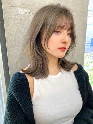 ミディアム 似合わせレイヤー 🇰🇷荒木洋文のヘアスタイル