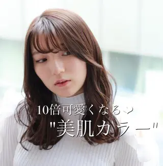 セミロング カラー 【悩み解決!美髪へ】 店長 平間 響のヘアスタイル