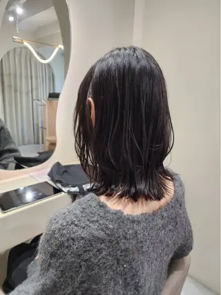 ミディアム 白髪率別白髪ぼかし /なおき/表参道のヘアスタイル