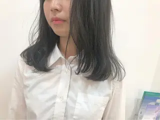 ミディアム カラー 横浜ブリーチムラ直し ハイトーン/ブリーチのヘアスタイル