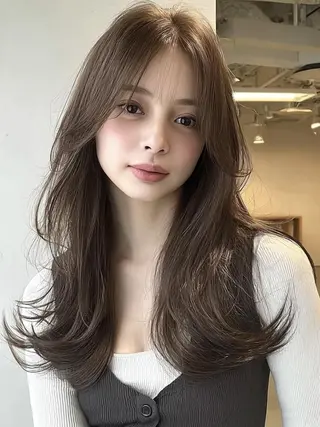 セミロング 🎀透明感カラー/ yuka🎀のヘアスタイル