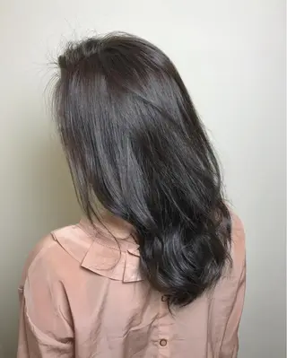 ミディアム セミロング ロング カラー タジマ ヤスヒサのヘアスタイル