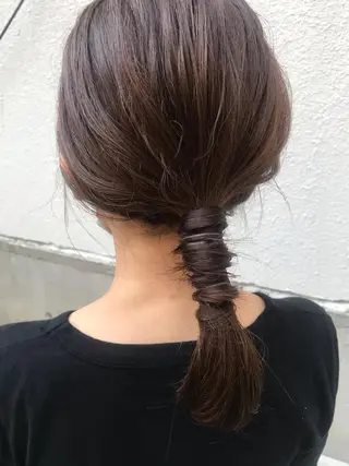 ヘアアレンジ さの あやねのヘアスタイル