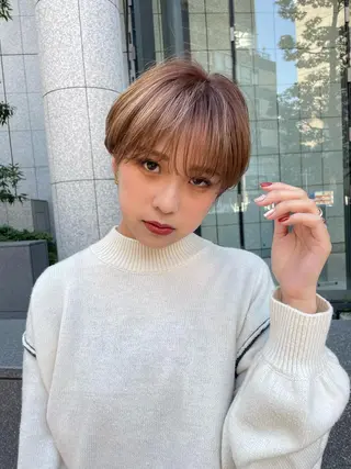 ショート カラー ショート/脱白髪染め ☆宇﨑悠実のヘアスタイル