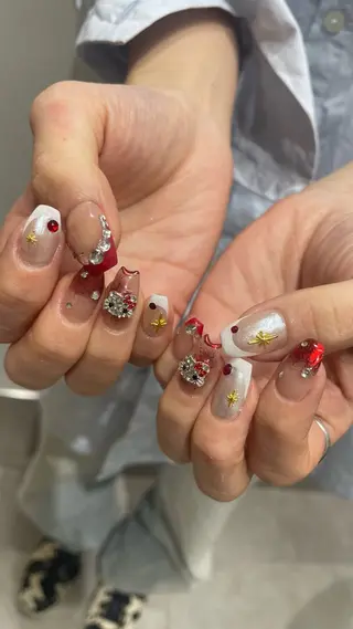 ネイル RICO Nail パーツつけ放題🌈のネイルデザイン