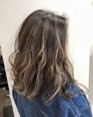 ミディアム カラー ノンダメージ髪質改善 カラー💎/KURAのヘアスタイル