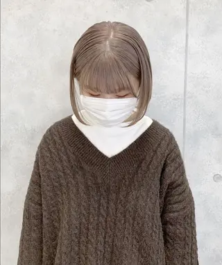 ミディアム カラー ヘアアレンジ パーマ キッズ ネイル アイブロウ マツエク・マツパ 女性専用サロン梅田 髪質改善カラーakiのヘアスタイル