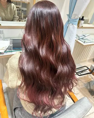 ロング カラー 大川 夏実のヘアスタイル