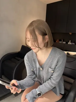 ショート Su-chi-🧴 /ミルクティーカラーのヘアスタイル