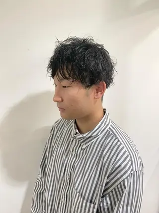 ショート パーマ メンズ 竹内 康浩のヘアスタイル