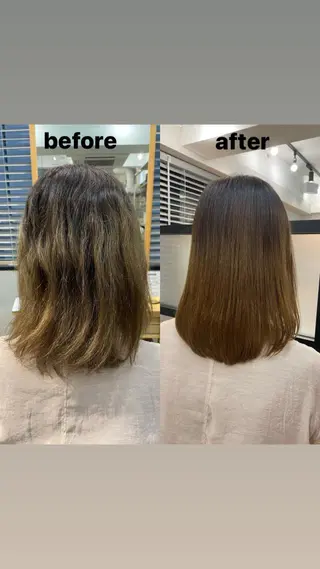 ミディアム blue ブルーのヘアスタイル