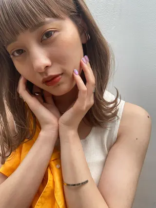 ミディアム 🍃透明感スタイル ｙｕ-ｋａ🍃のヘアスタイル