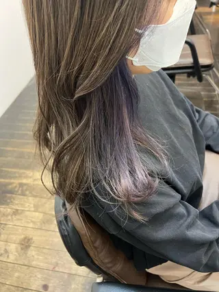 セミロング カラー Sachiko ❤︎‬Pressのヘアスタイル