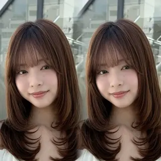 ロング 🦋高屋敷陸🦋 レイヤー/グレージュのヘアスタイル