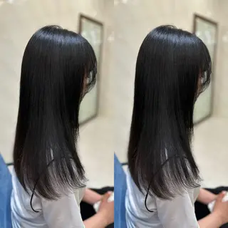 ロング カラー 髪質改善🩵縮毛矯正 代々木/木下のヘアスタイル
