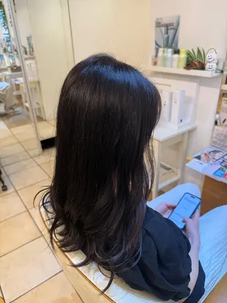 ロング カラー 中野 亮のヘアスタイル