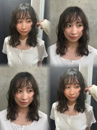 ミディアム カラー 艶髪/透明感/ ユリ🥣🎟️のヘアスタイル