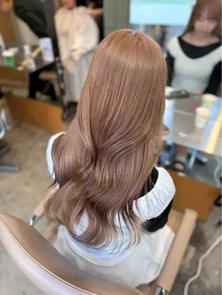 ロング ミルクティーベージュ レイヤー/あげは🎀のヘアスタイル