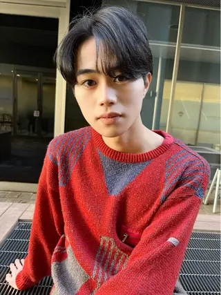 ショート メンズ🍃ナチュラル 韓国風ヘアRENのヘアスタイル